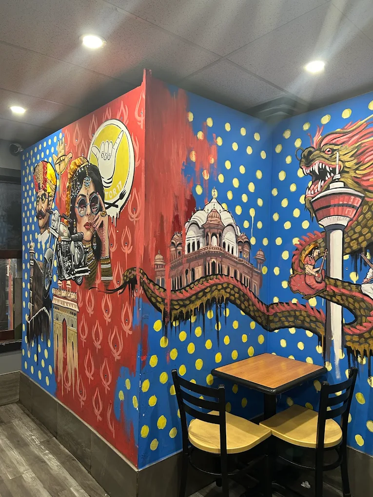 Colourful Chandigarh-inspired mural at Sector 17 in Calgary NE