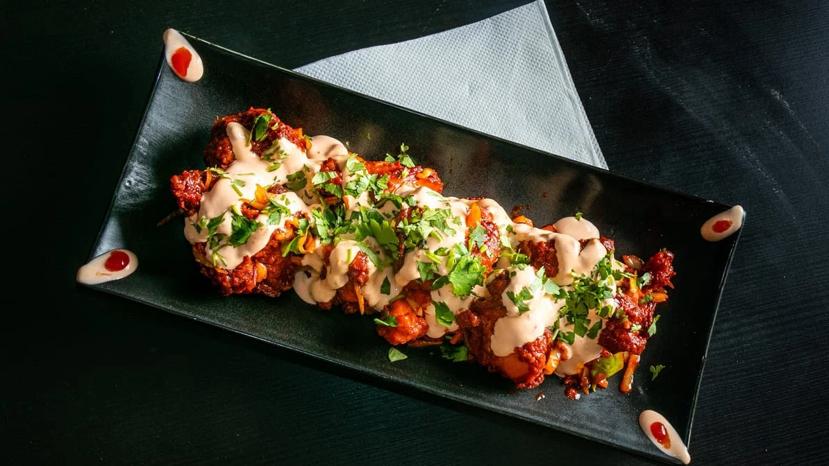 Indo-Chinese chilli chicken at Sector 17 in Calgary NE
