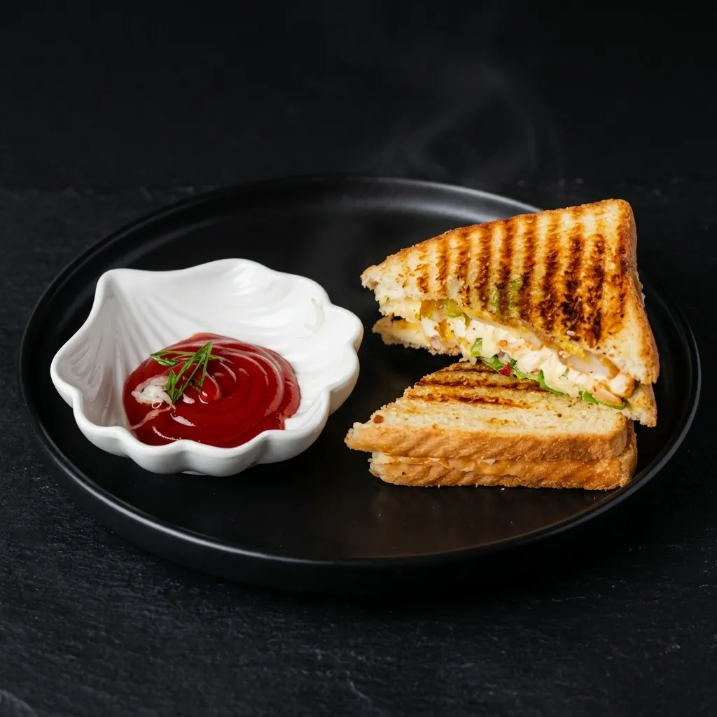 Grilled sandwich at Sector 17 in Calgary NE